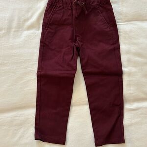 Janie and Jack Burgundy Kids Casual Pants